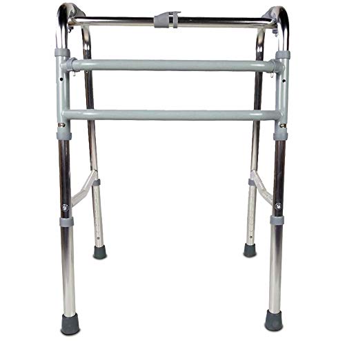 Andador para ancianos sin ruedas | Aluminio ultraligero | Regulable en altura| Plegable | Asistencia de movilidad | Peso máximo soportado 100 kg | Modelo Mezquita | Mobiclinic