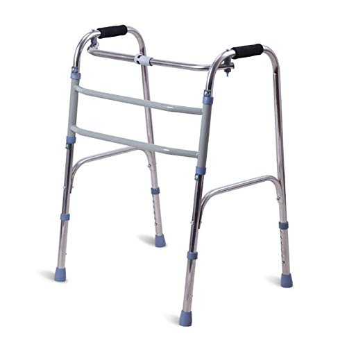 Andadores los Pacientes obesos, Ancianos y discapacitados Soporte de pie asistida aleación de Aluminio Capacidad de Carga máxima de 210 Libras (Color : Silver) Andadores los Pacientes obesos, Ancianos y discapacitados Soporte de pie asistida aleación de Aluminio Capacidad de Carga máxima de 210 Libras (Color : Silver)