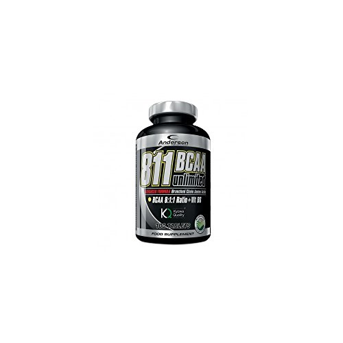 Anderson 811 Bcaa Unlimited Suplemento Alimenticio En Tabletas de B.C.A.A. en Ratio 8:1:1-200 Cápsulas