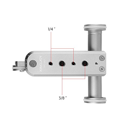 Andoer Kingjoy PPL-06S 3-Wheel Auto Dolly 5 Velocidades Motorizado Coche de Vídeo Patinador Deslizante con Batería Recargable del USB/Aleación de Aluminio Principal de la Bola,Max. Carga 4Kg