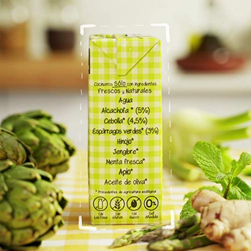 Aneto 100% Natural - Caldo de Alcachofa Ecológica - caja de 6 unidades de 1 litro Aneto 100% Natural - Caldo de Alcachofa Ecológica - caja de 6 unidades de 1 litro