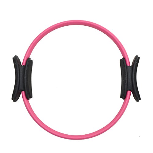 Anillo de pilates/de yoga ZenPower - dispositivo de entrenamiento para un entramiento de fuerza y resistencia eficaz, Anillo con un diámetro de 38cm - Color: rosa Anillo de pilates/de yoga ZenPower - dispositivo de entrenamiento para un entramiento de fuerza y resistencia eficaz, Anillo con un diámetro de 38cm - Color: rosa