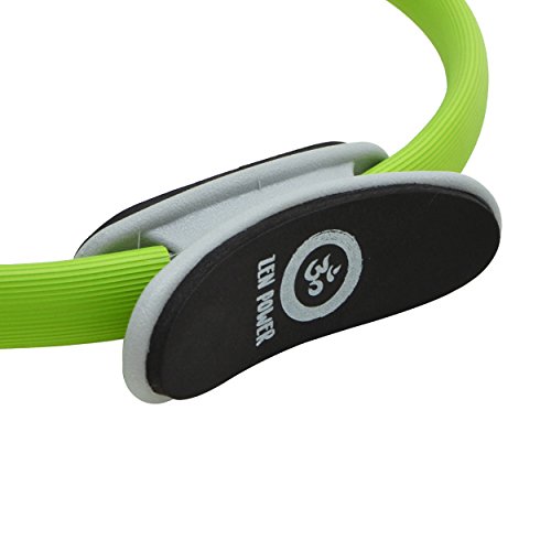 Anillo de pilates/de yoga ZenPower - dispositivo de entrenamiento para un entramiento de fuerza y resistencia eficaz, Anillo con un diámetro de 38cm - Color: verde Anillo de pilates/de yoga ZenPower - dispositivo de entrenamiento para un entramiento de fuerza y resistencia eficaz, Anillo con un diámetro de 38cm - Color: verde