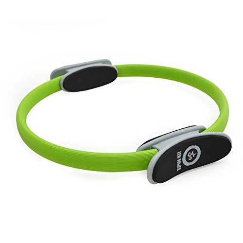 Anillo de pilates/de yoga ZenPower - dispositivo de entrenamiento para un entramiento de fuerza y resistencia eficaz, Anillo con un diámetro de 38cm - Color: verde