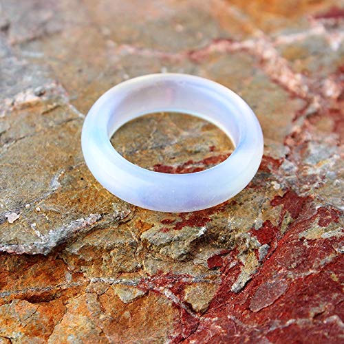 Anillo de proteína Natural Anillo de Compromiso Anillo de Bodas para Hombres y Mujeres