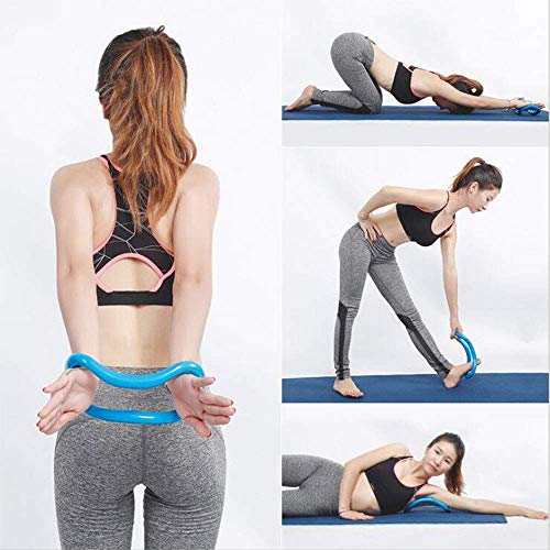 Anillo de yoga Pilates Circles 2 Pack Fascia Estiramiento Anillo de entrenamiento Herramienta para tonificar muslos, abdominales y piernas (púrpura)