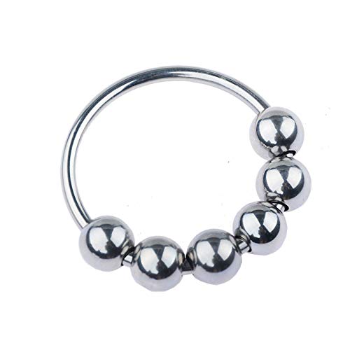 Anillos de metal con 6 cuentas, poderosos anillos de ejercicio para hombres, 3 piezas en 1 juego (40, 35, 32 mm) Anillos de metal con 6 cuentas, poderosos anillos de ejercicio para hombres, 3 piezas en 1 juego (40, 35, 32 mm)