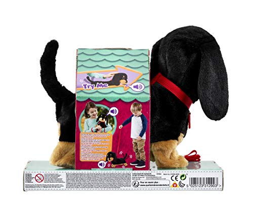 Animagic- Waggles, mi Perrito Salchicha Mascota Que ladra y anda, Color Negro - marrón, Talla Única (256655) Animagic- Waggles, mi Perrito Salchicha Mascota Que ladra y anda, Color Negro - marrón, Talla Única (256655)