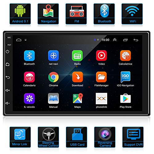 ANKEWAY Android 9.1 Radio de Coche 2 DIN Car Stereo 7 Pulgadas 1080P HD Pantalla Táctil+Llamadas Manos Libres Bluetooth+WiFi+Navegación GPS+Cámara de Visión Trasera+USB Doble+Reproductor de Internet ANKEWAY Android 9.1 Radio de Coche 2 DIN Car Stereo 7 Pulgadas 1080P HD Pantalla Táctil+Llamadas Manos Libres Bluetooth+WiFi+Navegación GPS+Cámara de Visión Trasera+USB Doble+Reproductor de Internet