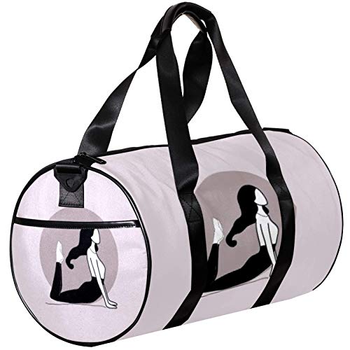Anmarco Bolsa de lona para mujer, hombre, yoga, estiramiento, deportes, gimnasio, bolsa de viaje para fines de semana, bolsa de viaje al aire libre Anmarco Bolsa de lona para mujer, hombre, yoga, estiramiento, deportes, gimnasio, bolsa de viaje para fines de semana, bolsa de viaje al aire libre