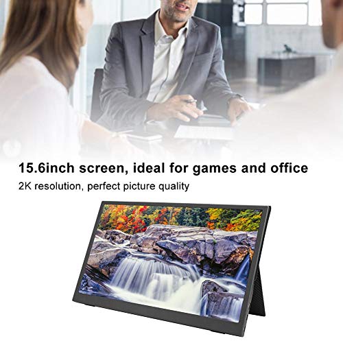 Annadue Pantalla del Juego Pantalla de 15.6 Pulgadas Pantalla IPS portátil Resolución de 2K para Que Office juegue