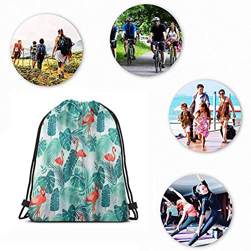 ANNAOSU Bolsas de Cuerdas Bolsas Unisex con cordón Bolsa de Gimnasio Deporte Gimnasio Senderismo Yoga Mochila Informal Ligera Bolsas de Almacenamiento Plants V-S Zombies