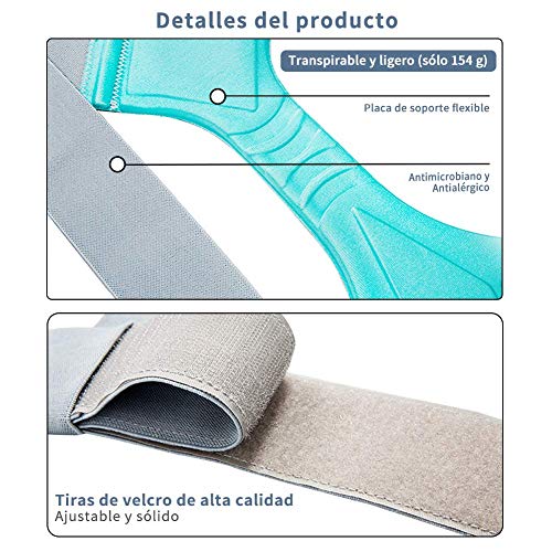 ANOOPSYCHE Corrector de Postura Espalda Hombros Para Hombre y Mujer Talla Asjustable Chaleco Corrector de Postura Transpirable es Ideal para Aliviar los Dolores Dorsales,Thoraciques,Cuello y Hombros ANOOPSYCHE Corrector de Postura Espalda Hombros Para Hombre y Mujer Talla Asjustable Chaleco Corrector de Postura Transpirable es Ideal para Aliviar los Dolores Dorsales,Thoraciques,Cuello y Hombros