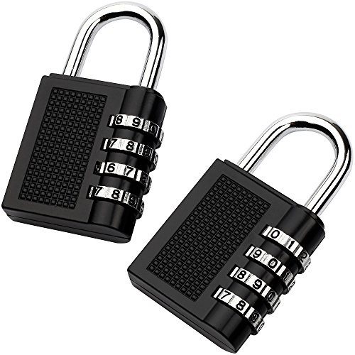 Anpro 2 Piezas Candado de Seguridad en 7.9cm* 4cm con Combinación 4-Dígitos Ideal para Puerta de Verja, Lockers, Maleta de Equipaje,Cerraduras de Equipaje, Archivadores, Caja de Herramientas Anpro 2 Piezas Candado de Seguridad en 7.9cm* 4cm con Combinación 4-Dígitos Ideal para Puerta de Verja, Lockers, Maleta de Equipaje,Cerraduras de Equipaje, Archivadores, Caja de Herramientas