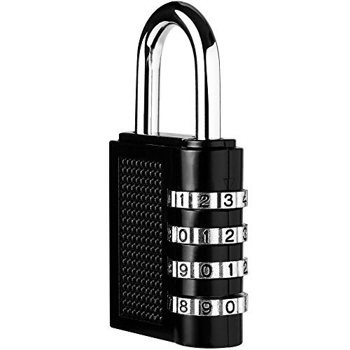 Anpro 2 Piezas Candado de Seguridad en 7.9cm* 4cm con Combinación 4-Dígitos Ideal para Puerta de Verja, Lockers, Maleta de Equipaje,Cerraduras de Equipaje, Archivadores, Caja de Herramientas Anpro 2 Piezas Candado de Seguridad en 7.9cm* 4cm con Combinación 4-Dígitos Ideal para Puerta de Verja, Lockers, Maleta de Equipaje,Cerraduras de Equipaje, Archivadores, Caja de Herramientas