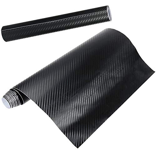 Anpro 2 Rollos Vinilo Coche Fibra de Carbono Adhesiva 3D / Cubierta Adhesiva Negro para Coche/Pegatinas para Coche/Envoltura de Moto/Bricolaje / 1520 mm x 300 mm Anpro 2 Rollos Vinilo Coche Fibra de Carbono Adhesiva 3D / Cubierta Adhesiva Negro para Coche/Pegatinas para Coche/Envoltura de Moto/Bricolaje / 1520 mm x 300 mm
