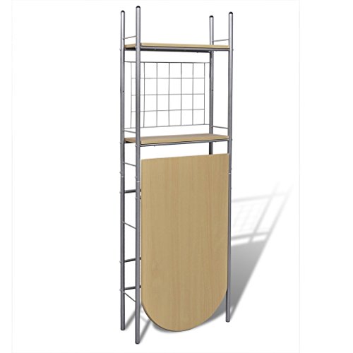 Anself Juego de Muebles de Barra de Cocina Plegable con 2 Sillas 56 X 90 X 165 Cm/36 X 35,5 X 69 Cm Conjunto de Barra De Desayuno Muebles de Comedor Mesa y Sillas de Comedor