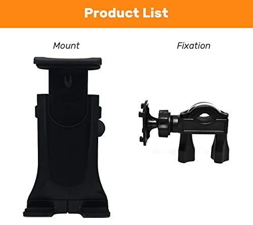 Antber Soporte Tablet Bici estatica Bicicleta Ejercicios Gym Spinning valido para Tablets de Cualquier tamaño y manillares Antber Soporte Tablet Bici estatica Bicicleta Ejercicios Gym Spinning valido para Tablets de Cualquier tamaño y manillares