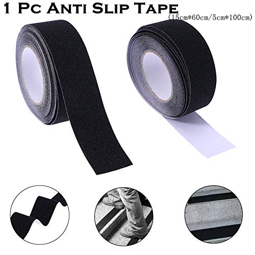 Antideslizante antideslizante seguridad cinta antideslizante adhesiva respaldados por cinta (negro), 10M