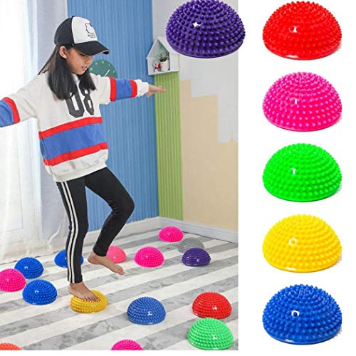 Antideslizante Yoga Masaje De Pies De Bola Media Bola 16cm / 6.5inch Masaje Colchoneta De Ejercicio Equilibrio Vainas De Punta Puntos para La Gimnasia De Pilates para Niños Adultos (Amarillo) Antideslizante Yoga Masaje De Pies De Bola Media Bola 16cm / 6.5inch Masaje Colchoneta De Ejercicio Equilibrio Vainas De Punta Puntos para La Gimnasia De Pilates para Niños Adultos (Amarillo)
