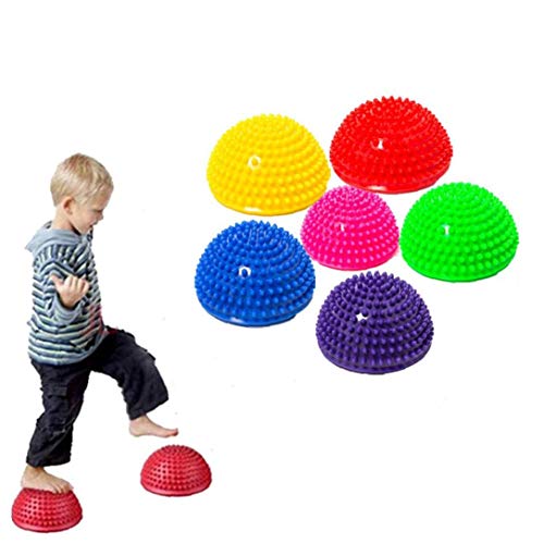 Antideslizante Yoga Masaje De Pies De Bola Media Bola 16cm / 6.5inch Masaje Colchoneta De Ejercicio Equilibrio Vainas De Punta Puntos para La Gimnasia De Pilates para Niños Adultos (Amarillo) Antideslizante Yoga Masaje De Pies De Bola Media Bola 16cm / 6.5inch Masaje Colchoneta De Ejercicio Equilibrio Vainas De Punta Puntos para La Gimnasia De Pilates para Niños Adultos (Amarillo)