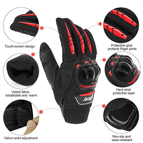 Anykuu Guantes de Moto Transpirables Verano Hombre Todas las temporadas Antideslizante Pantalla Táctil Duro Motocross Motocicleta Bicicleta ATV MTB Escalada Dedo Completo Deportes al Aire Libre Anykuu Guantes de Moto Transpirables Verano Hombre Todas las temporadas Antideslizante Pantalla Táctil Duro Motocross Motocicleta Bicicleta ATV MTB Escalada Dedo Completo Deportes al Aire Libre