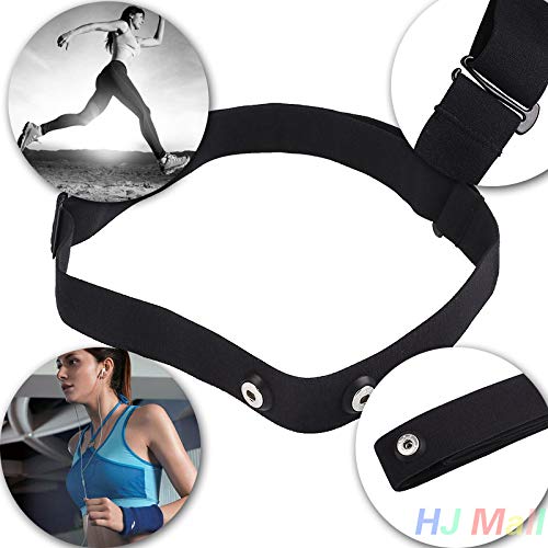 Anyutai - Correa de repuesto para Garmin Polar H1 H2 H3 H6 H7 H10 Runtastic Wahoo Sport Running Running ajustable de nailon para hombres y mujeres negro Anyutai - Correa de repuesto para Garmin Polar H1 H2 H3 H6 H7 H10 Runtastic Wahoo Sport Running Running ajustable de nailon para hombres y mujeres negro