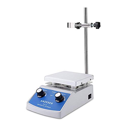 ANZESER Mezclador de agitador magnético de Placa Caliente de Laboratorio SH-2 Control Doble con Barra de agitación 220V ANZESER Mezclador de agitador magnético de Placa Caliente de Laboratorio SH-2 Control Doble con Barra de agitación 220V