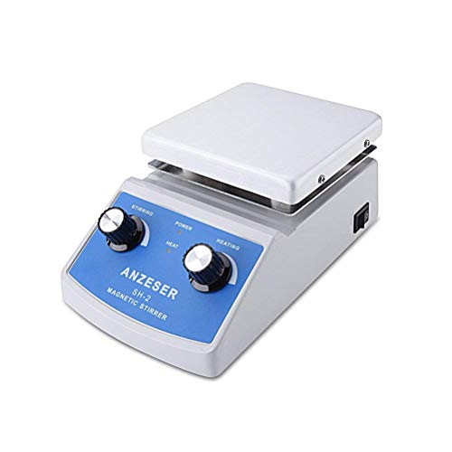 ANZESER Mezclador de agitador magnético de Placa Caliente de Laboratorio SH-2 Control Doble con Barra de agitación 220V ANZESER Mezclador de agitador magnético de Placa Caliente de Laboratorio SH-2 Control Doble con Barra de agitación 220V