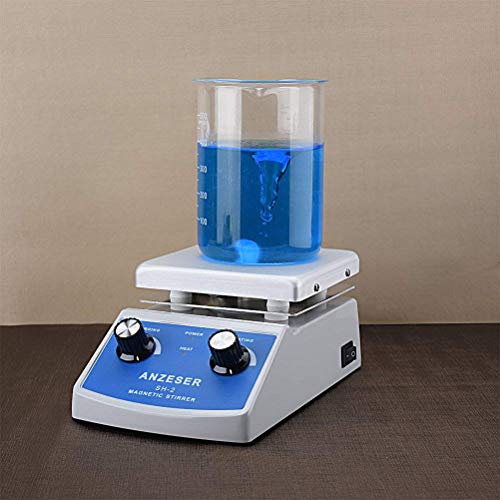 ANZESER Mezclador de agitador magnético de Placa Caliente de Laboratorio SH-2 Control Doble con Barra de agitación 220V ANZESER Mezclador de agitador magnético de Placa Caliente de Laboratorio SH-2 Control Doble con Barra de agitación 220V