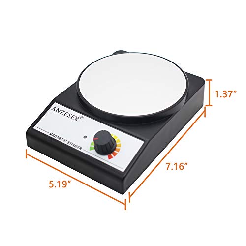 ANZESER MX-3K Agitador magnético Mezclador magnético 3000 RPM con capacidad de agitación máxima de la barra de agitación 3000 ml ANZESER MX-3K Agitador magnético Mezclador magnético 3000 RPM con capacidad de agitación máxima de la barra de agitación 3000 ml