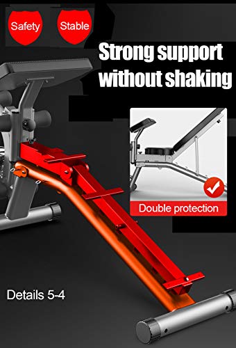 Aocay Banco de Pesas Ajustable, Multifuncional Banco de Musculacion de Entrenamiento de Fitness para Casa Gimnasio, Plegable Banco de Mancuerna para Abdominales Formación, Carga 300lb Aocay Banco de Pesas Ajustable, Multifuncional Banco de Musculacion de Entrenamiento de Fitness para Casa Gimnasio, Plegable Banco de Mancuerna para Abdominales Formación, Carga 300lb