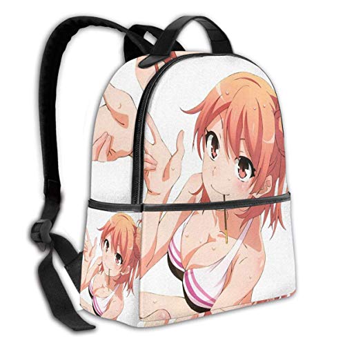 AOOEDM Yahari Ore No Seishun Love Come WA Machigatteiru-Yuigahama Yui Oregairu Mochila Escolar para Estudiantes Ciclismo Escolar Ocio Viajes Camping Mochila al Aire Libre