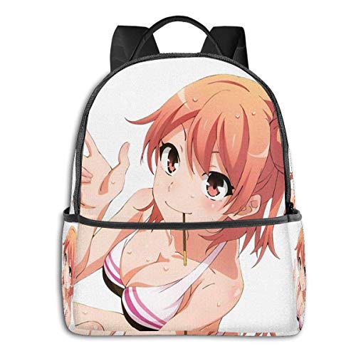 AOOEDM Yahari Ore No Seishun Love Come WA Machigatteiru-Yuigahama Yui Oregairu Mochila Escolar para Estudiantes Ciclismo Escolar Ocio Viajes Camping Mochila al Aire Libre