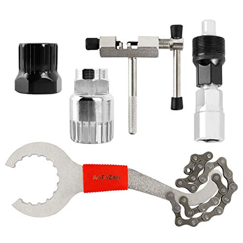 AoToZan Kit de herramientas de reparación para extracción de bicicletas, extractor de manivela, extractor de pedalier extractor, herramienta de corte de cadena