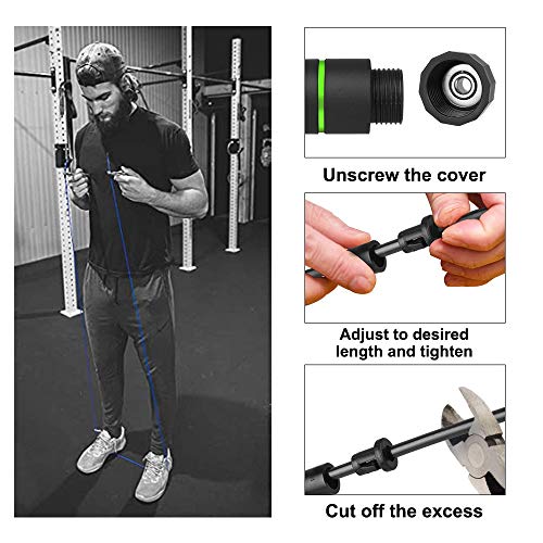 Aottom Cuerda de Saltar, Cuerda de Salto con Mango de Espuma de Suave y Cuerda Ajustable 2.8m Cable sin Enredos para Fitness, Double Unders, Crossfit, Escuela