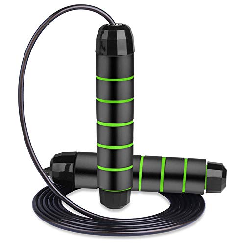 Aottom Cuerda de Saltar, Cuerda de Salto con Mango de Espuma de Suave y Cuerda Ajustable 2.8m Cable sin Enredos para Fitness, Double Unders, Crossfit, Escuela Aottom Cuerda de Saltar, Cuerda de Salto con Mango de Espuma de Suave y Cuerda Ajustable 2.8m Cable sin Enredos para Fitness, Double Unders, Crossfit, Escuela