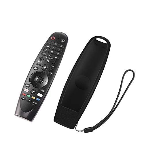 AOZBZ Funda de Control Remoto Funda de Control Remoto a Prueba de Golpes de Silicona Protectora Antideslizante con asa para LG Smart TV AN-MR600 AN-MR650 (Negro) AOZBZ Funda de Control Remoto Funda de Control Remoto a Prueba de Golpes de Silicona Protectora Antideslizante con asa para LG Smart TV AN-MR600 AN-MR650 (Negro)