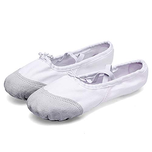 Aparatos de Ejercicios de Yoga 2 Pares de Zapatos Planos de Ballet Zapatos de Baile de Yoga Latino for niños y Adultos, Talla de Calzado: 43 (Negro) (Color : Flesh Color)