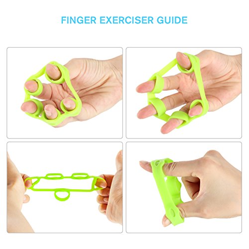 apiker Fortalecedores de Mano, Kit de Entrenamiento para Practicar Las Manos, Pelota de Alivio de estrés x 3, Banda de Resistencia de Dedos x 3, Fortalecimiento de Las Manos y los Dedos apiker Fortalecedores de Mano, Kit de Entrenamiento para Practicar Las Manos, Pelota de Alivio de estrés x 3, Banda de Resistencia de Dedos x 3, Fortalecimiento de Las Manos y los Dedos