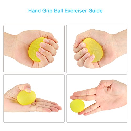 apiker Fortalecedores de Mano, Kit de Entrenamiento para Practicar Las Manos, Pelota de Alivio de estrés x 3, Banda de Resistencia de Dedos x 3, Fortalecimiento de Las Manos y los Dedos apiker Fortalecedores de Mano, Kit de Entrenamiento para Practicar Las Manos, Pelota de Alivio de estrés x 3, Banda de Resistencia de Dedos x 3, Fortalecimiento de Las Manos y los Dedos