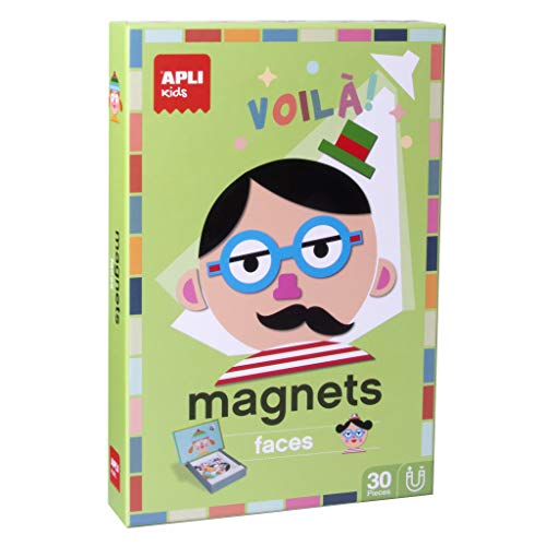 APLI Kids - Caras Juego Magnético, Color Multicolor, 14561