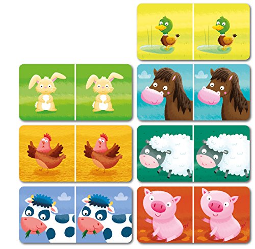 APLI Kids- Granja Dominó, 28 Piezas, Multicolor (16493) APLI Kids- Granja Dominó, 28 Piezas, Multicolor (16493)
