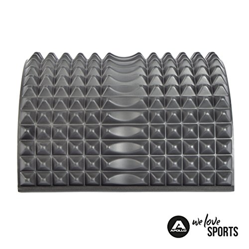 Apollo Banco de musculación para Entrenar la Espalda en Material EVA Ligero de la Marca Aparato de Fitness ergonómico para Evitar Las tensiones y los Dolores de Espalda en Negro