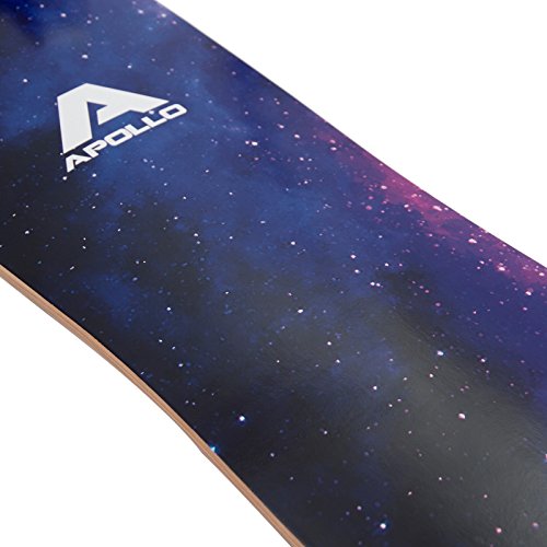 Apollo Longboard Nebula Special Edition Tabla Completa con rodamiento de Bolas High Speed ABEC Incl. Skate T-Tool, Drop Through Freeride Skate Cruiser Boards
