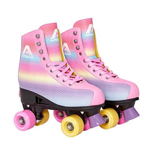Apollo Patines de 4 Ruedas Clásicos, Patines para Niños, Adolescentes y Adultos, Patines de Niña y Patines de Mujer de Talla Ajustable, 3 Tamaños, Ajustables Talla 31 a 46 Apollo Patines de 4 Ruedas Clásicos, Patines para Niños, Adolescentes y Adultos, Patines de Niña y Patines de Mujer de Talla Ajustable, 3 Tamaños, Ajustables Talla 31 a 46