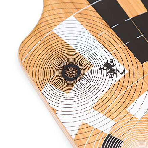 Apollo Twin-Tip Drop-Thru Longboard, Soul Bamboo, Flex 1-3, 101,8 cm (40inch) x 24 cm (9,5inch)
