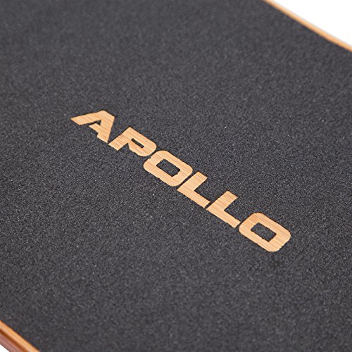 Apollo Twin-Tip Drop-Thru Longboard, Soul Bamboo, Flex 1-3, 101,8 cm (40inch) x 24 cm (9,5inch)