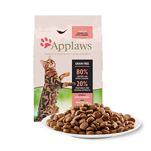 Applaws Comida seca para gatos, pollo y salmón extra/adulto, 7.5 kg Applaws Comida seca para gatos, pollo y salmón extra/adulto, 7.5 kg