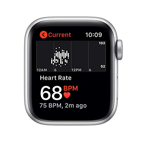 Apple Watch SE (GPS, 40 mm) Caja de aluminio en plata - Correa deportiva blanca